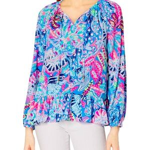 Lilly Pulitzer Teigen Floral Printed Top